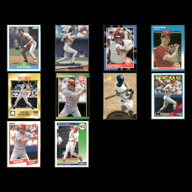 Paul O'Neill New York Yankees Baseball 10-Card Lot Topps EX