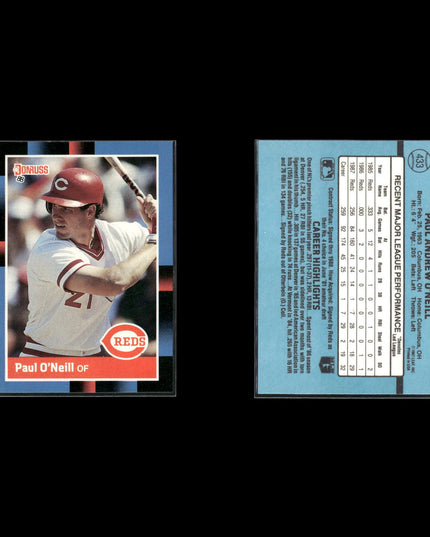 Paul O'Neill New York Yankees Baseball 10-Card Lot Topps EX