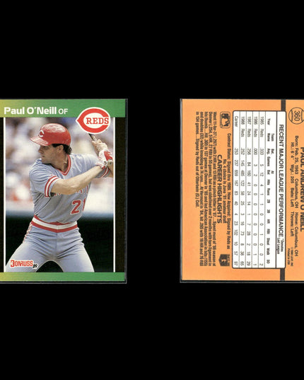 Paul O'Neill New York Yankees Baseball 10-Card Lot Topps EX
