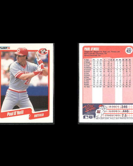 Paul O'Neill New York Yankees Baseball 10-Card Lot Topps EX