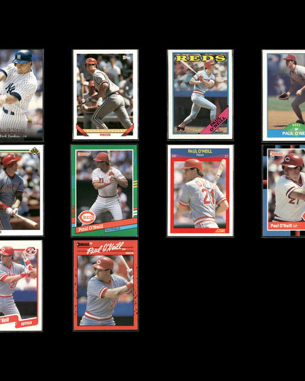 Paul O'Neill New York Yankees Baseball 10-Card Lot Topps EX