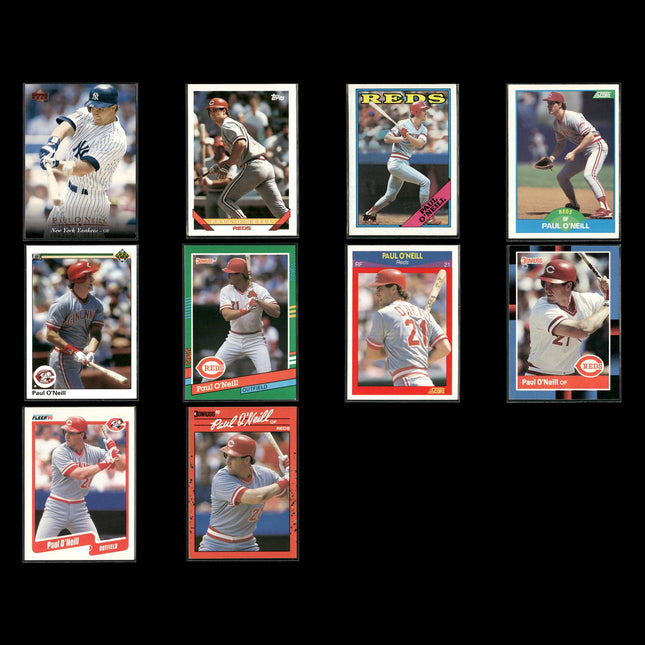 Paul O'Neill New York Yankees Baseball 10-Card Lot Topps EX