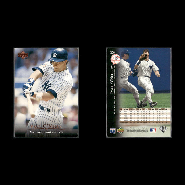 Paul O'Neill New York Yankees Baseball 10-Card Lot Topps EX