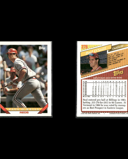 Paul O'Neill New York Yankees Baseball 10-Card Lot Topps EX