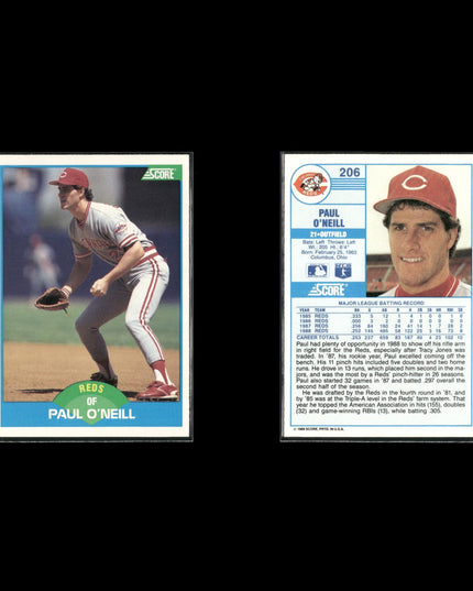 Paul O'Neill New York Yankees Baseball 10-Card Lot Topps EX