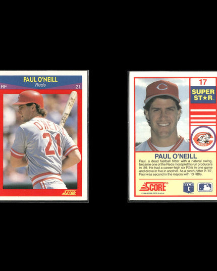 Paul O'Neill New York Yankees Baseball 10-Card Lot Topps EX