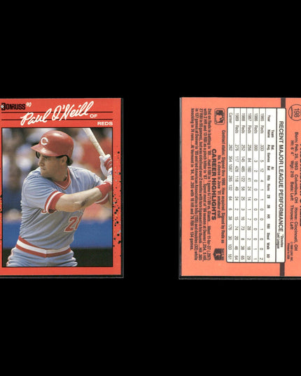 Paul O'Neill New York Yankees Baseball 10-Card Lot Topps EX