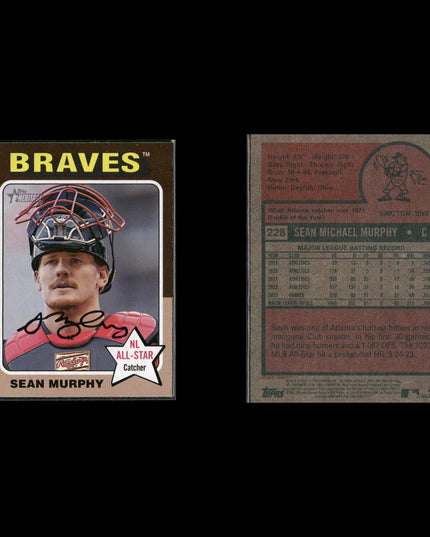 Sean Murphy Atlanta Braves Baseball 4-Card Lot Topps EX
