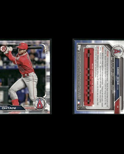 Shohei Ohtani Los Angeles Angels Baseball 8-Card Lot Topps EX