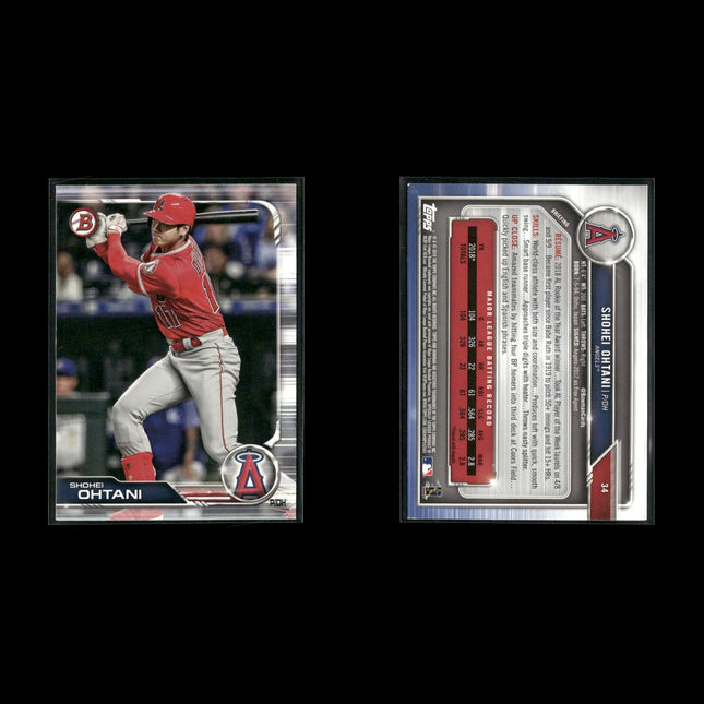 Shohei Ohtani Los Angeles Angels Baseball 8-Card Lot Topps EX