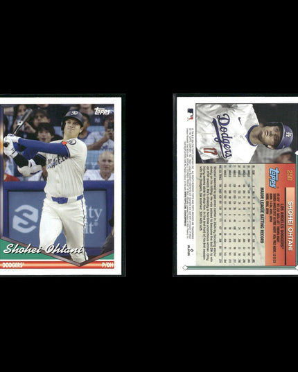 Shohei Ohtani Los Angeles Angels Baseball 8-Card Lot Topps EX