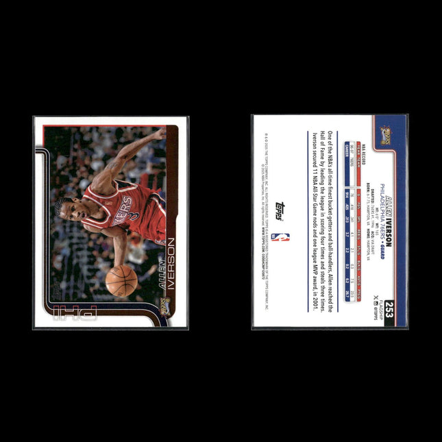 Allen Iverson Philadelphia 76ers Basketball 4-Card Lot Upper Deck EX
