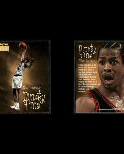 Allen Iverson Philadelphia 76ers Basketball 4-Card Lot Upper Deck EX
