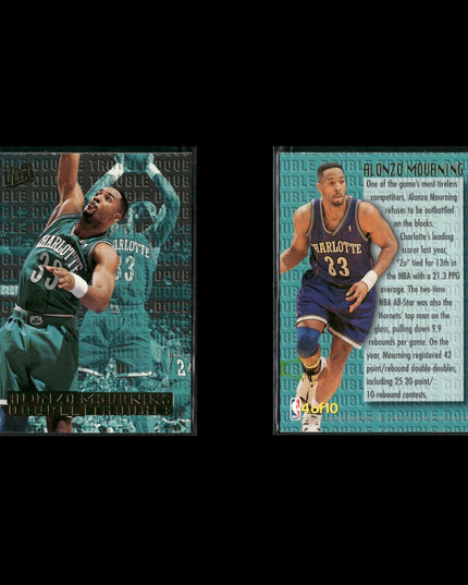 Alonzo Mourning Miami Heat Basketball 5-Card Lot NBA Hoops EX