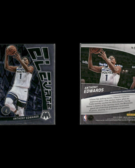 Anthony Edwards Minnesota Timberwolves Basketball 8-Card Lot Panini EX