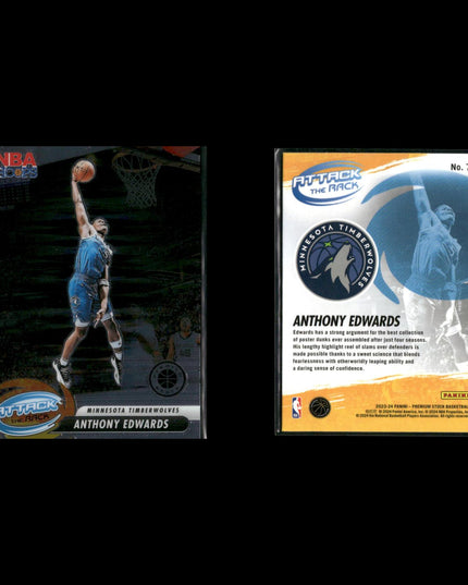 Anthony Edwards Minnesota Timberwolves Basketball 8-Card Lot Panini EX