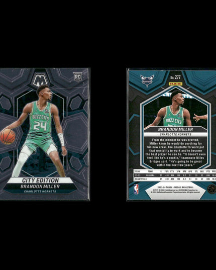 Brandon Miller Charlotte Hornets Basketball 8-Card Lot Panini EX