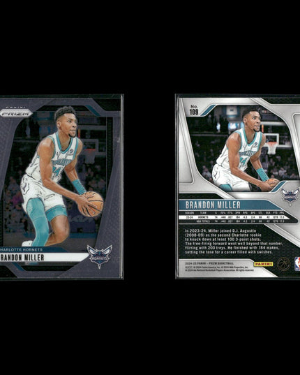 Brandon Miller Charlotte Hornets Basketball 8-Card Lot Panini EX