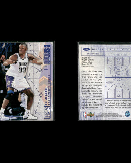 Brian Grant Portland Trail Blazers Basketball 8-Card Lot NBA Hoops EX