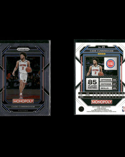 Cade Cunningham Detroit Pistons Basketball 4-Card Lot Panini EX