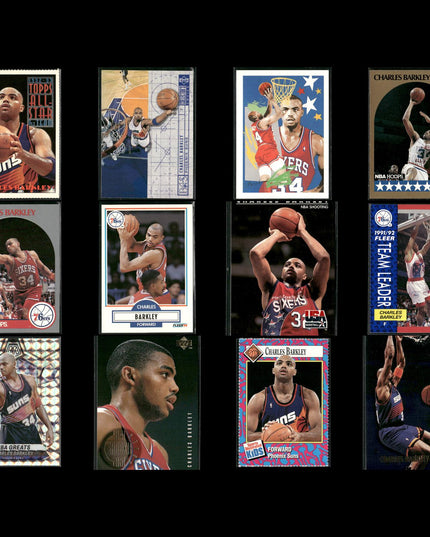Charles Barkley Philadelphia 76ers Basketball 12-Card Lot NBA Hoops EX