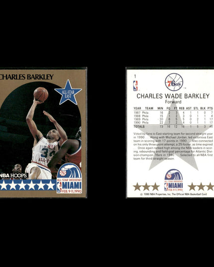 Charles Barkley Philadelphia 76ers Basketball 12-Card Lot NBA Hoops EX