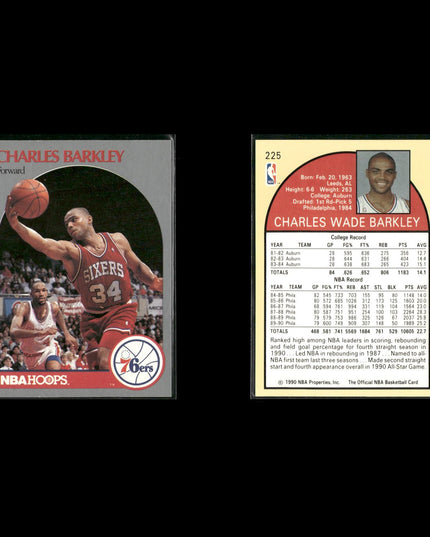 Charles Barkley Philadelphia 76ers Basketball 12-Card Lot NBA Hoops EX