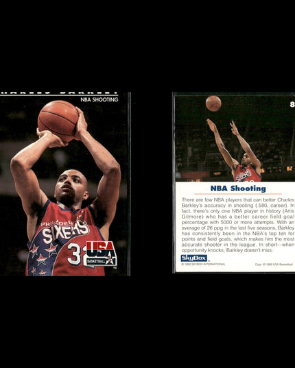 Charles Barkley Philadelphia 76ers Basketball 12-Card Lot NBA Hoops EX