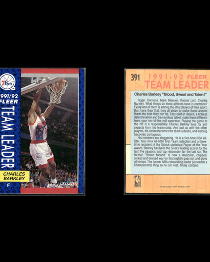 Charles Barkley Philadelphia 76ers Basketball 12-Card Lot NBA Hoops EX