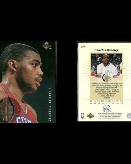 Charles Barkley Philadelphia 76ers Basketball 12-Card Lot NBA Hoops EX