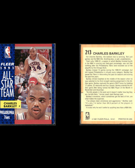Charles Barkley Philadelphia 76ers Basketball 12-Card Lot NBA Hoops EX