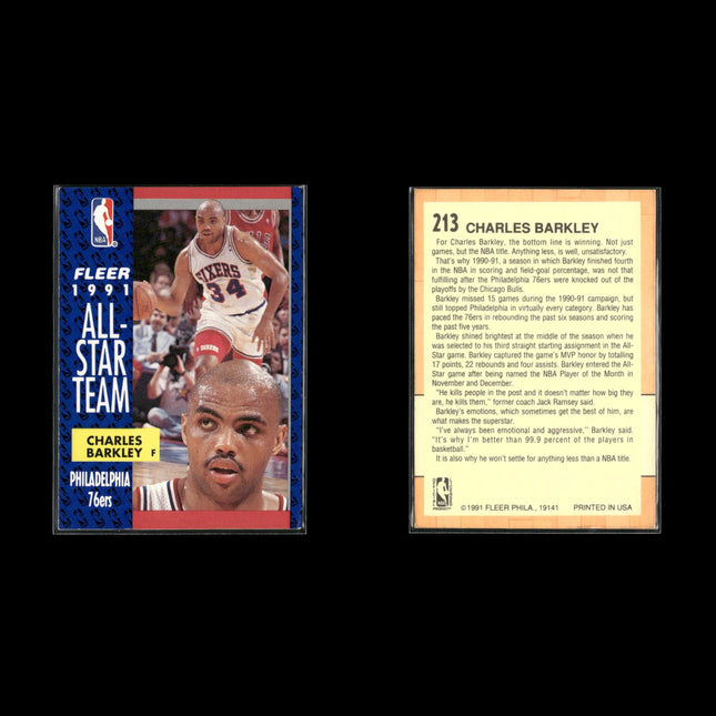 Charles Barkley Philadelphia 76ers Basketball 12-Card Lot NBA Hoops EX