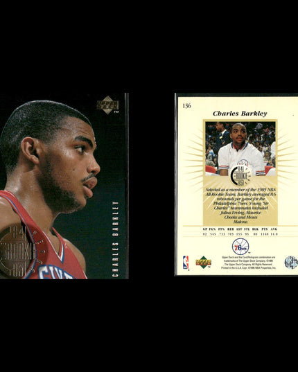 Charles Barkley Philadelphia 76ers Basketball 12-Card Lot NBA Hoops EX