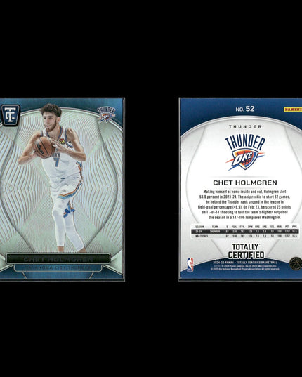 Chet Holmgren Oklahoma City Thunder Basketball 7-Card Lot Panini EX