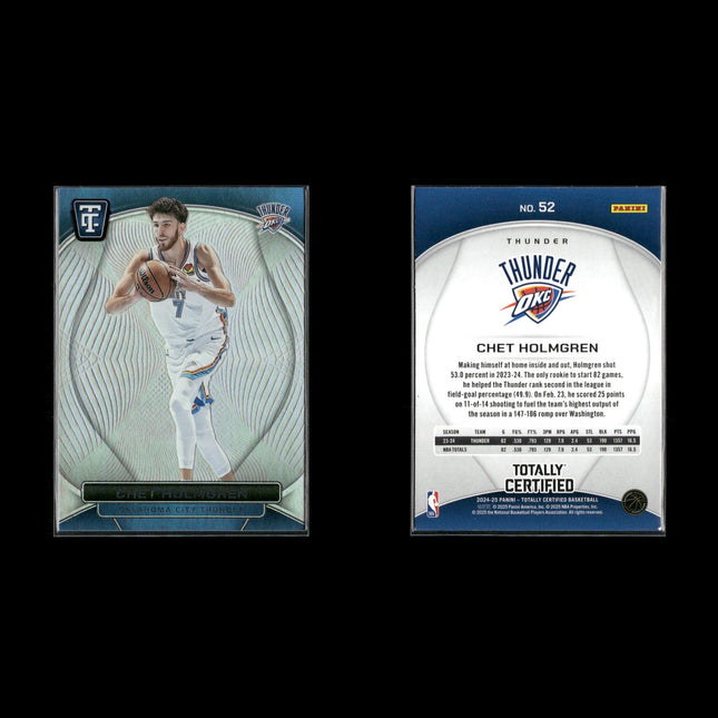 Chet Holmgren Oklahoma City Thunder Basketball 7-Card Lot Panini EX