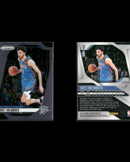 Chet Holmgren Oklahoma City Thunder Basketball 7-Card Lot Panini EX
