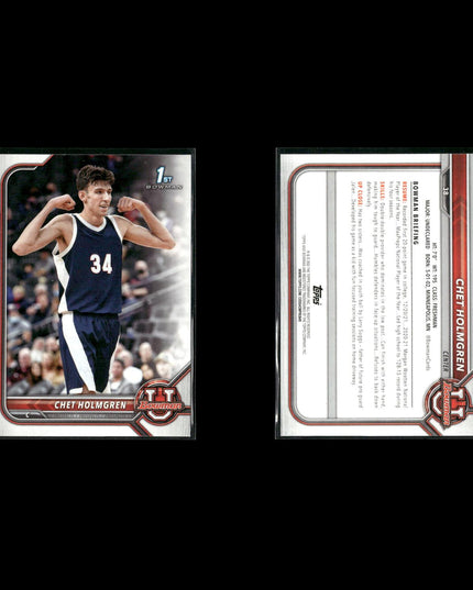 Chet Holmgren Oklahoma City Thunder Basketball 7-Card Lot Panini EX