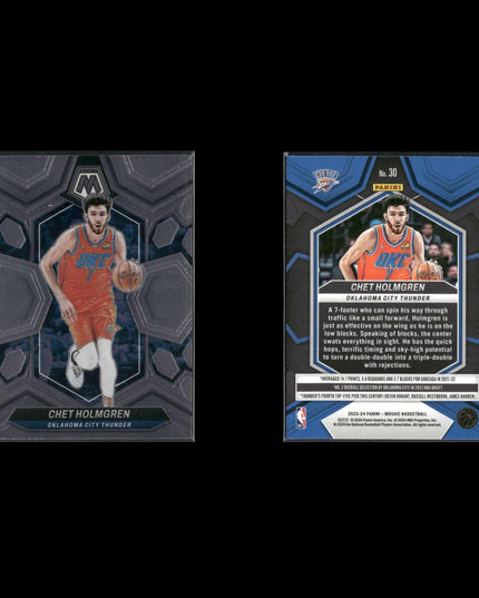 Chet Holmgren Oklahoma City Thunder Basketball 7-Card Lot Panini EX