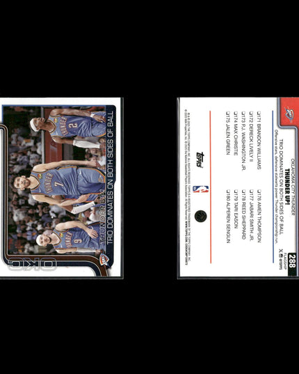 Chet Holmgren Oklahoma City Thunder Basketball 7-Card Lot Panini EX
