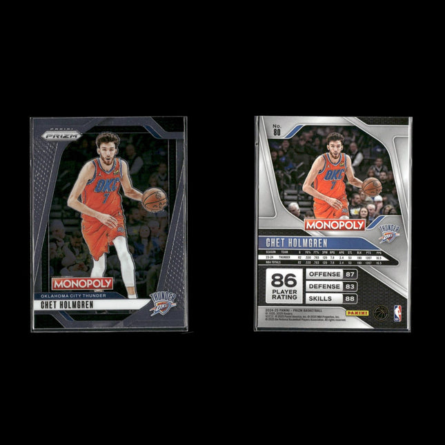 Chet Holmgren Oklahoma City Thunder Basketball 7-Card Lot Panini EX