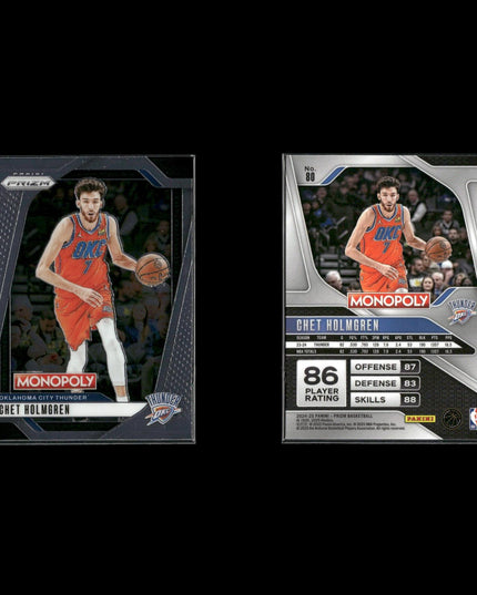 Chet Holmgren Oklahoma City Thunder Basketball 7-Card Lot Panini EX