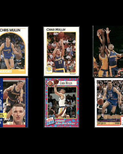 Chris Mullin Golden State Warriors Basketball 6-Card Lot NBA Hoops EX