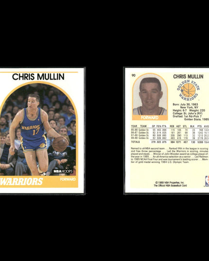 Chris Mullin Golden State Warriors Basketball 6-Card Lot NBA Hoops EX