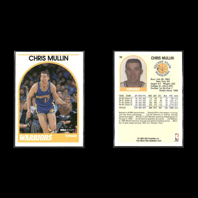 Chris Mullin Golden State Warriors Basketball 6-Card Lot NBA Hoops EX