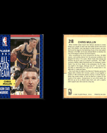 Chris Mullin Golden State Warriors Basketball 6-Card Lot NBA Hoops EX
