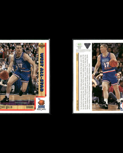 Chris Mullin Golden State Warriors Basketball 6-Card Lot NBA Hoops EX