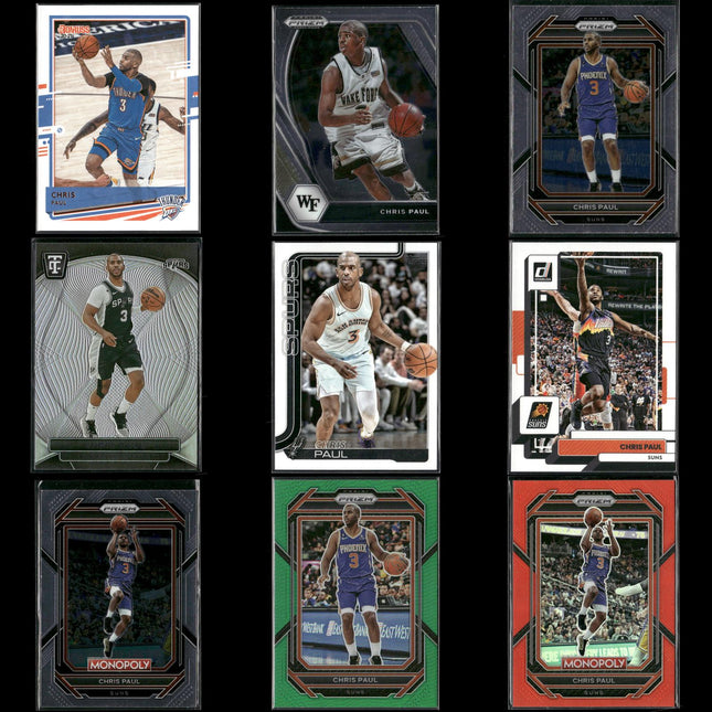 Chris Paul New Orleans Hornets Basketball 9-Card Lot Panini EX