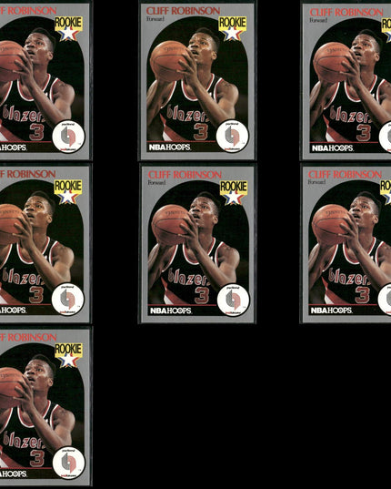 Cliff Robinson Portland Trail Blazers Basketball 7-Card Lot NBA Hoops EX