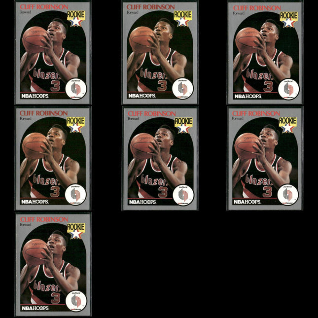 Cliff Robinson Portland Trail Blazers Basketball 7-Card Lot NBA Hoops EX