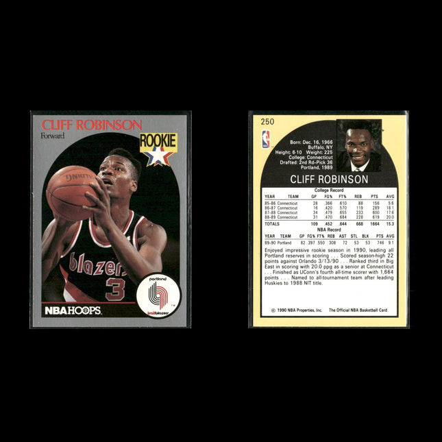 Cliff Robinson Portland Trail Blazers Basketball 7-Card Lot NBA Hoops EX